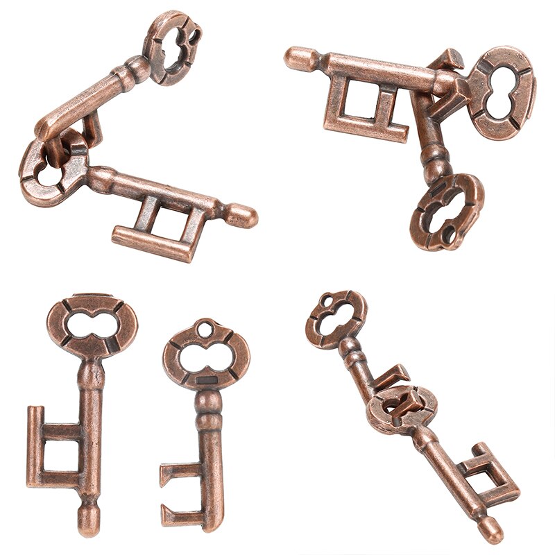 Alloy Key Ring Puzzle Game