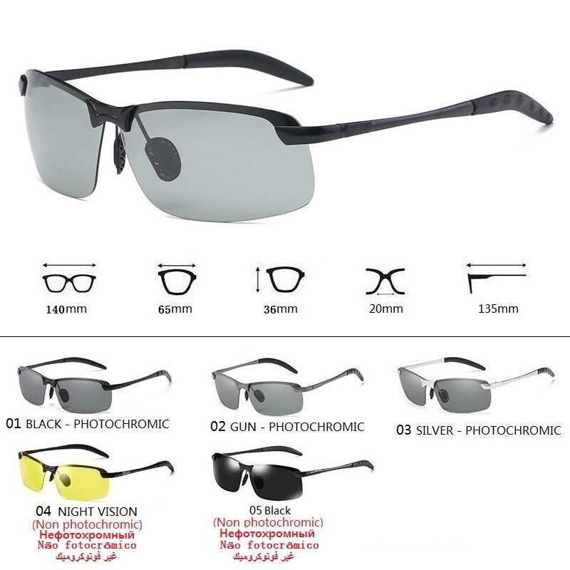 Men Polarized Driving Chameleon Glasses