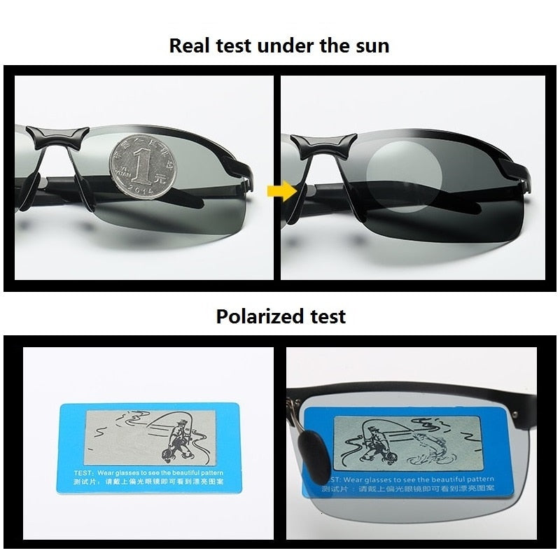 Men Polarized Driving Chameleon Glasses