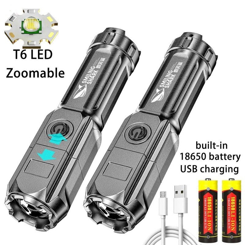 LED Flashlight Strong Light