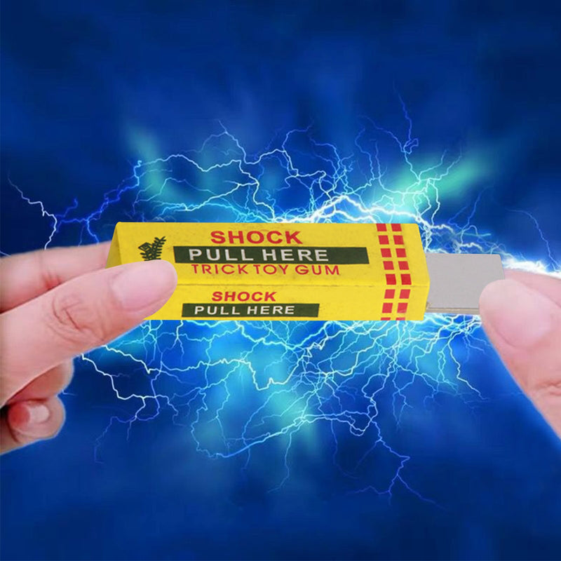 Electric Shock Shocking Pull Head Chewing Gum Gag