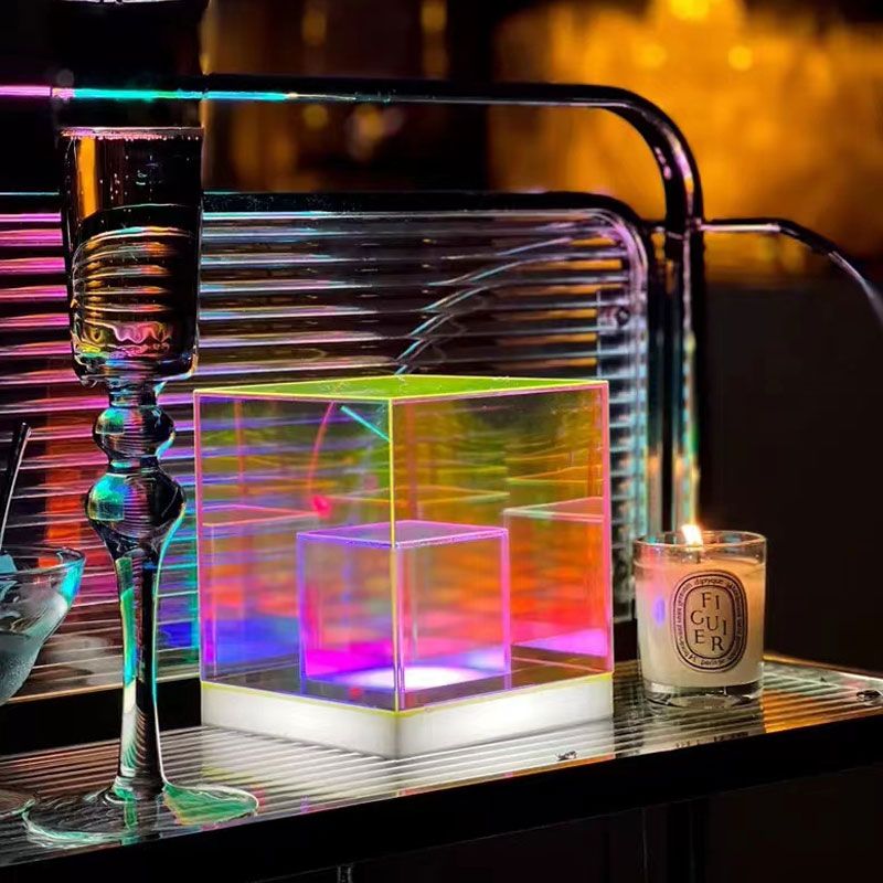 RGB 3D Cube Acrylic Night Lamp