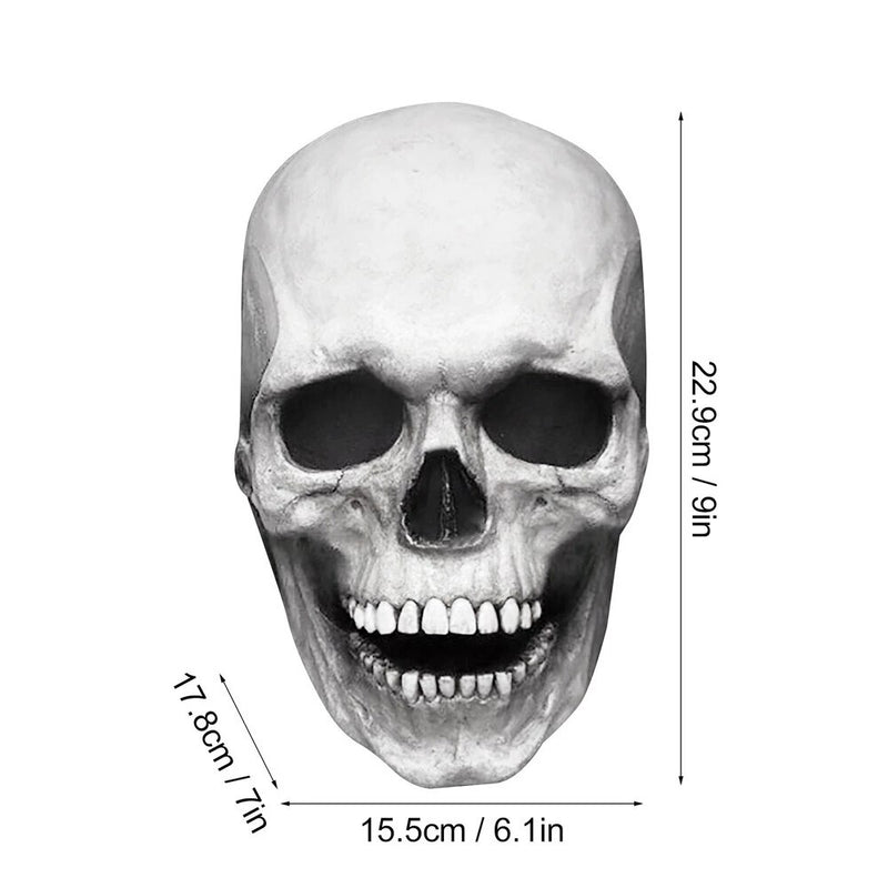 Halloween Mask Movable Jaw Full Head Skull Mask