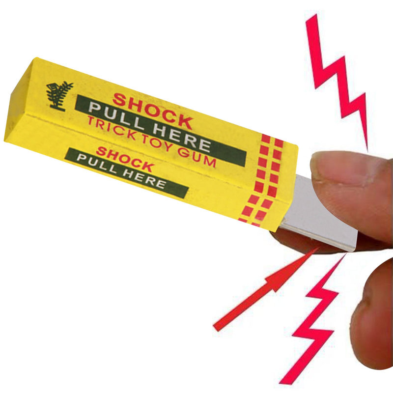 Electric Shock Shocking Pull Head Chewing Gum Gag