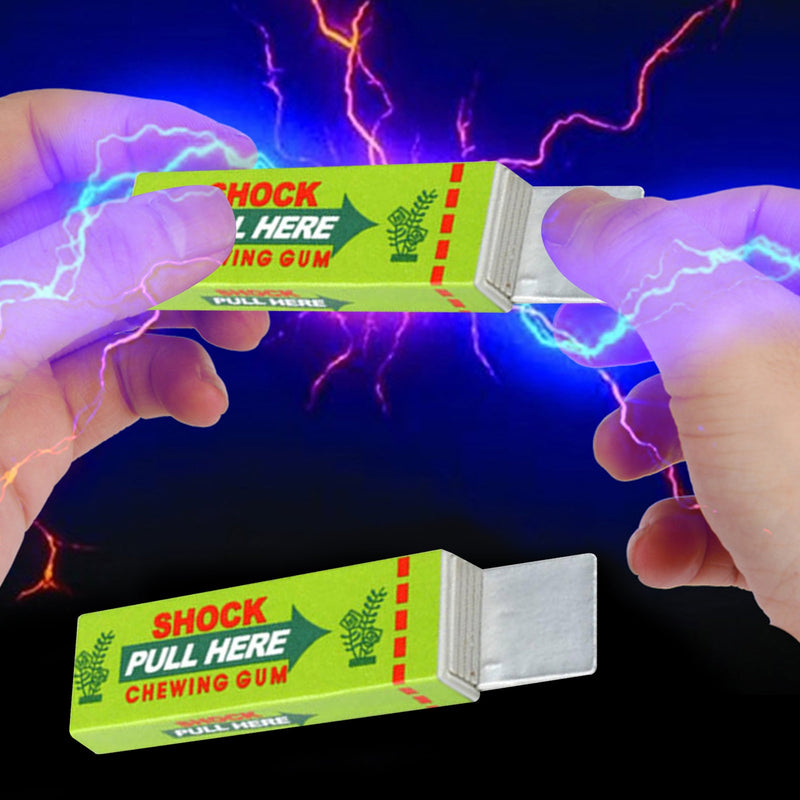 Electric Shock Shocking Pull Head Chewing Gum Gag