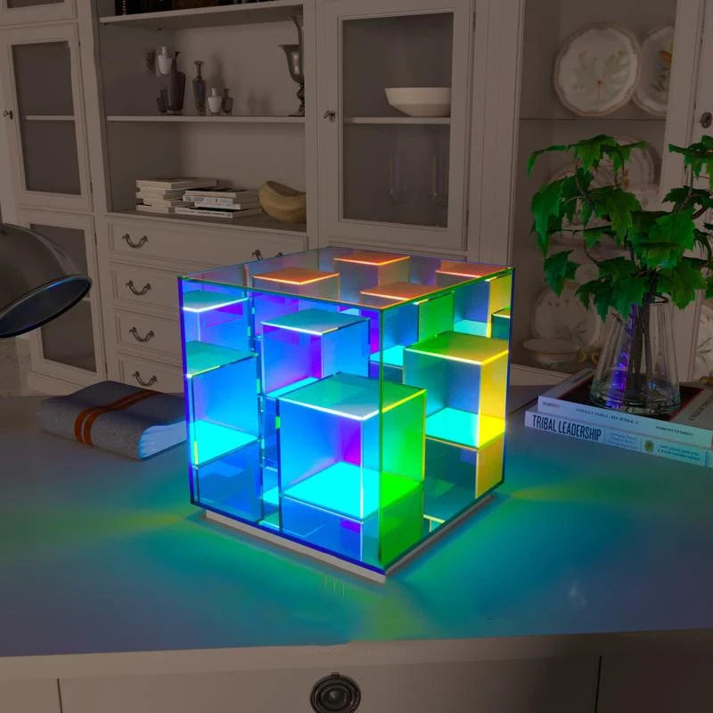 RGB 3D Cube Acrylic Night Lamp