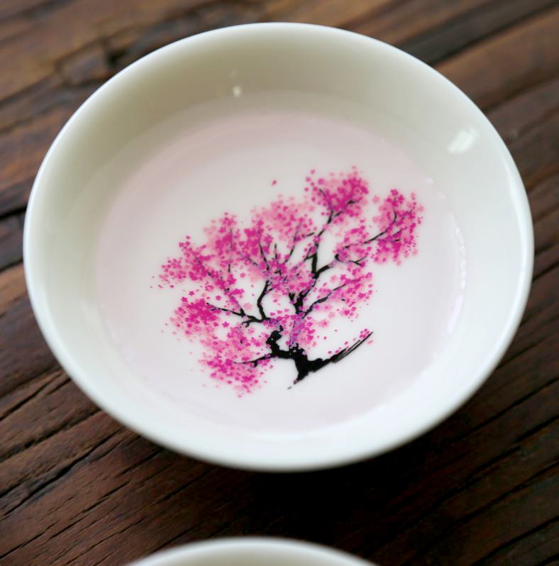 Japanese Magic Sakura Hot Cold Temperature Color Changing Cup