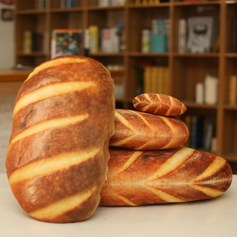 3d Simulation bread Pillow