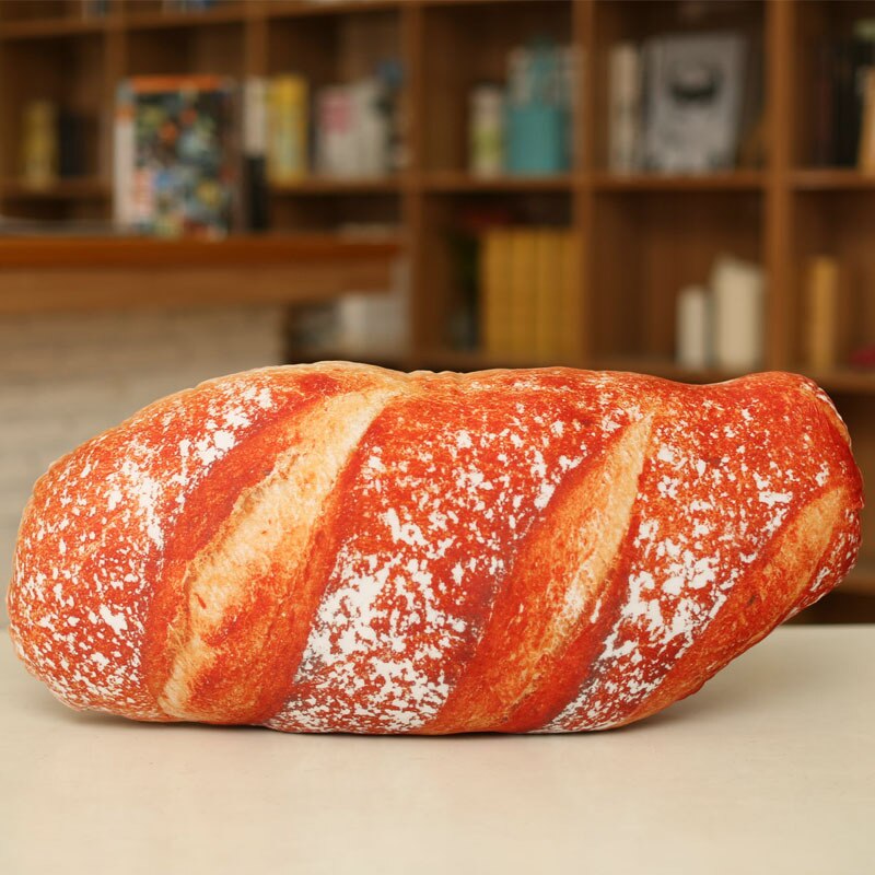 3d Simulation bread Pillow