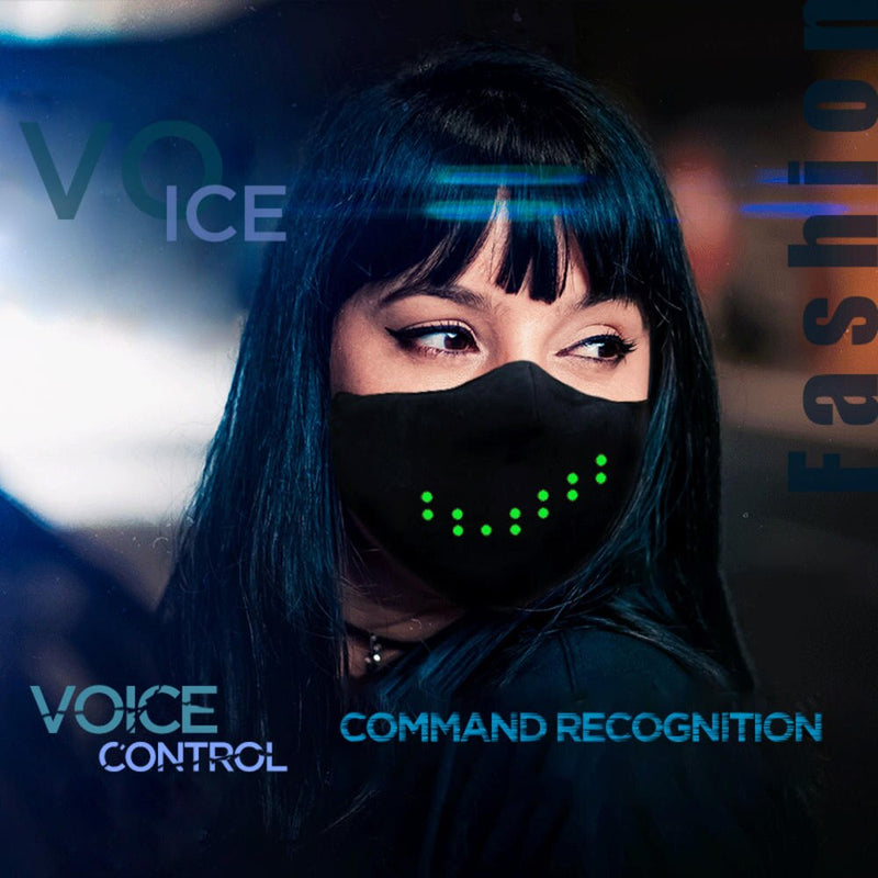 Led Voice-activated Luminous Mouth Mask