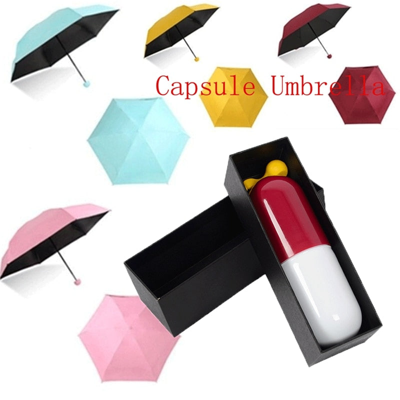 Capsule Umbrella Mini Light Small Pocket