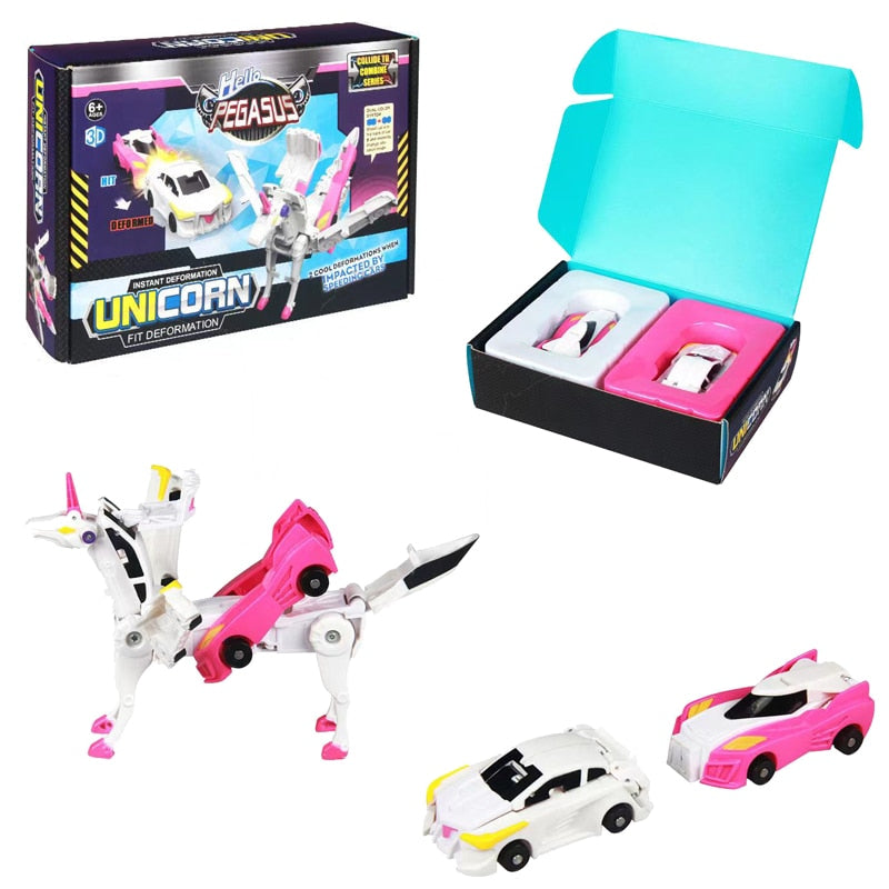 Hello Carbot Unicorn Robot Vehicle Car Toy