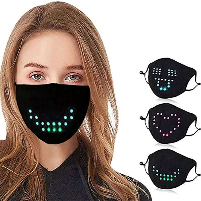 Led Voice-activated Luminous Mouth Mask