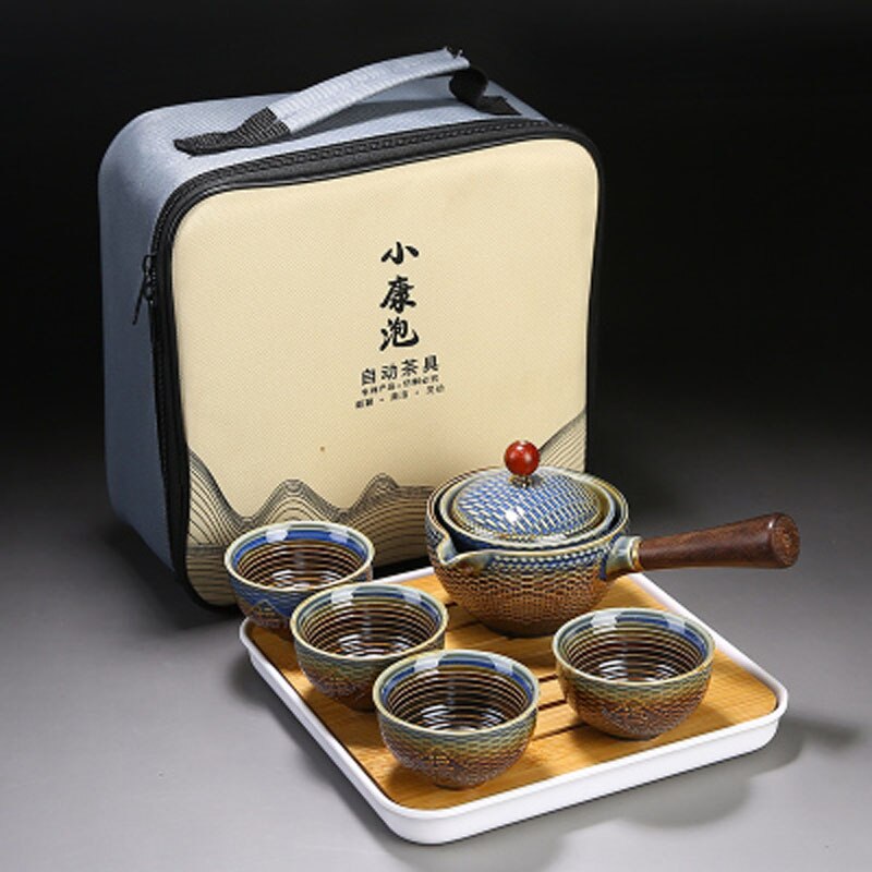 Portable Flower Exquisite Chinese Gongfu Kung Fu Tea Set