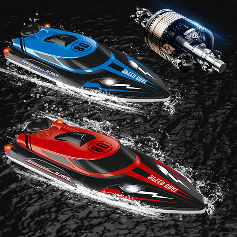 HJ808 RC Boat 2.4Ghz 25km/h High-Speed Remote Control Racing Ship Water Speed Boat