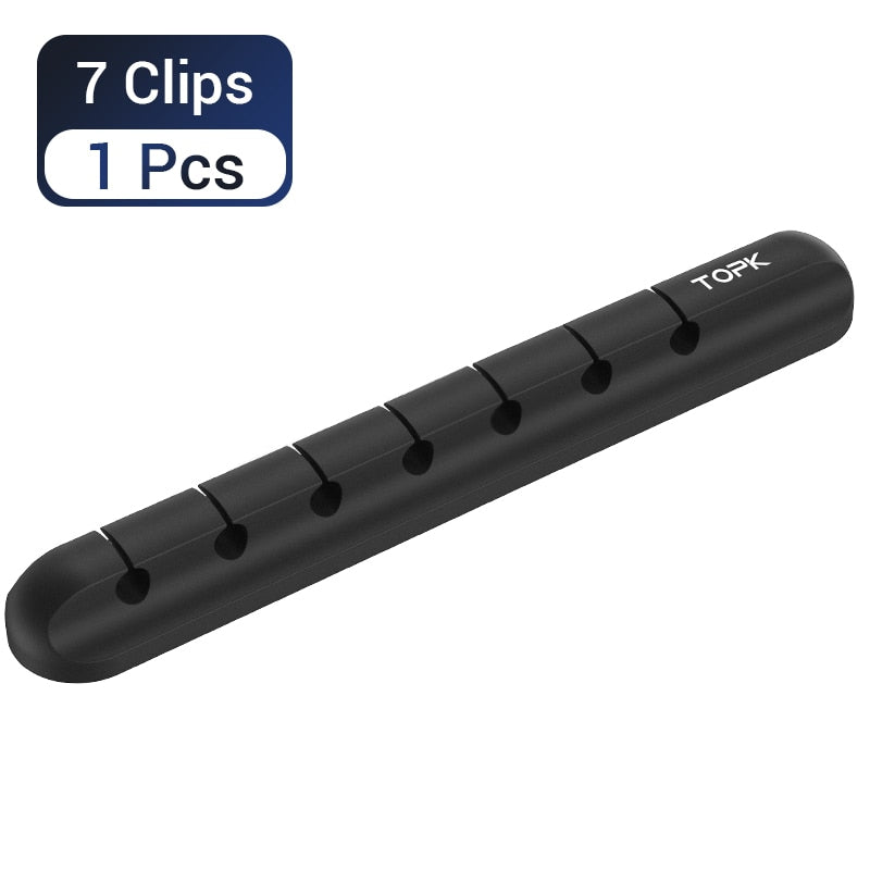 USB Cable Winder Desktop Tidy Management Clips