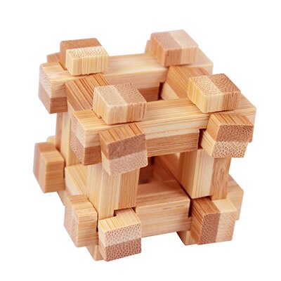 Kids Bamboo Kong Ming Luban Lock Children Adult Toy