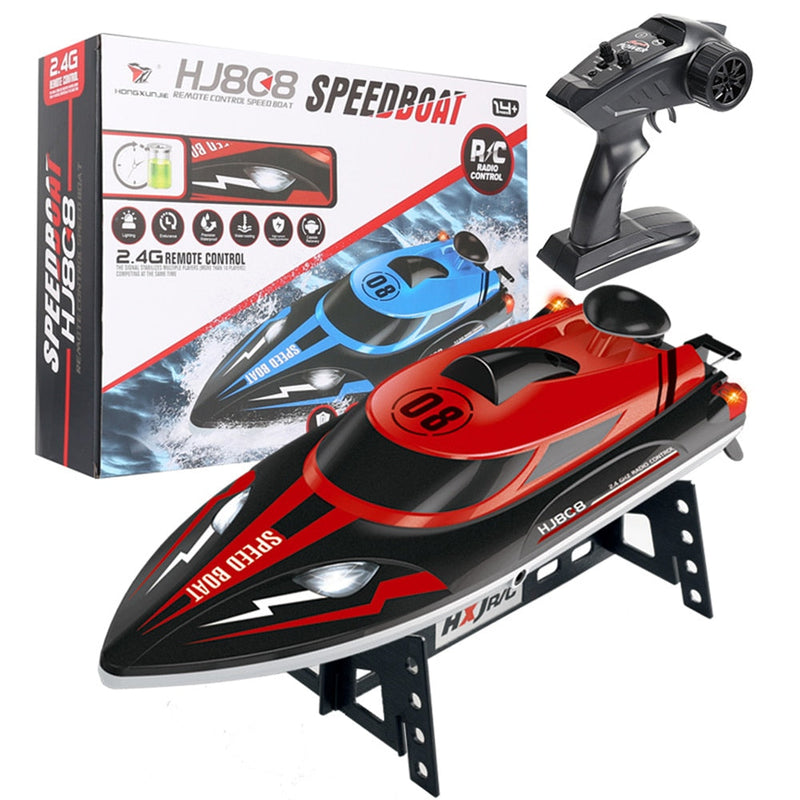 HJ808 RC Boat 2.4Ghz 25km/h High-Speed Remote Control Racing Ship Water Speed Boat