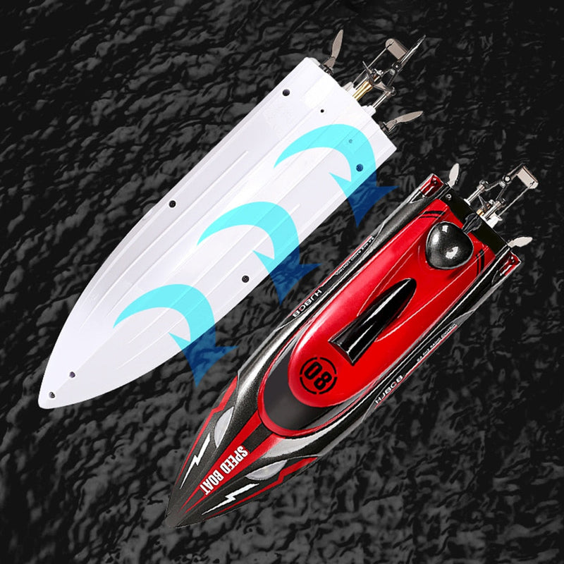 HJ808 RC Boat 2.4Ghz 25km/h High-Speed Remote Control Racing Ship Water Speed Boat