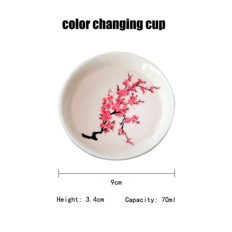 Japanese Magic Sakura Hot Cold Temperature Color Changing Cup