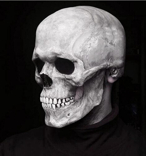 Halloween Mask Movable Jaw Full Head Skull Mask