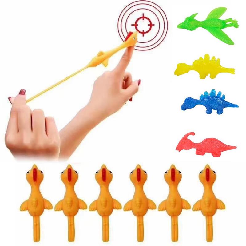 Elastic Flying Finger Birds Sticky Toys