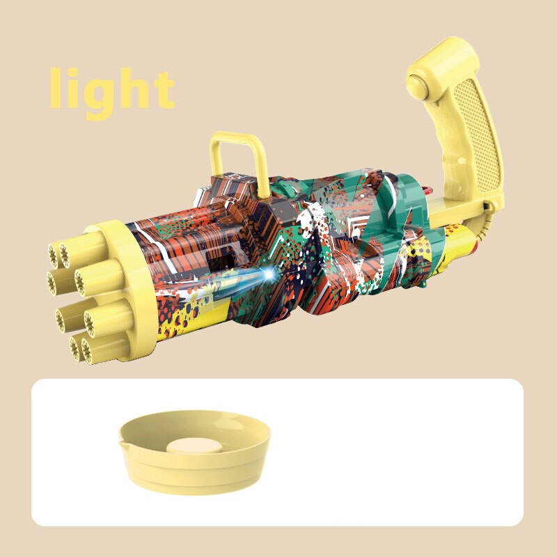 Kids Automatic Gatling Bubble Gun Toys