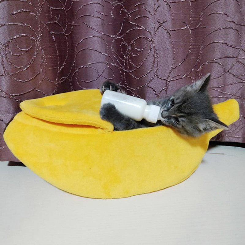 Banana Peel Cat House Cute Bed