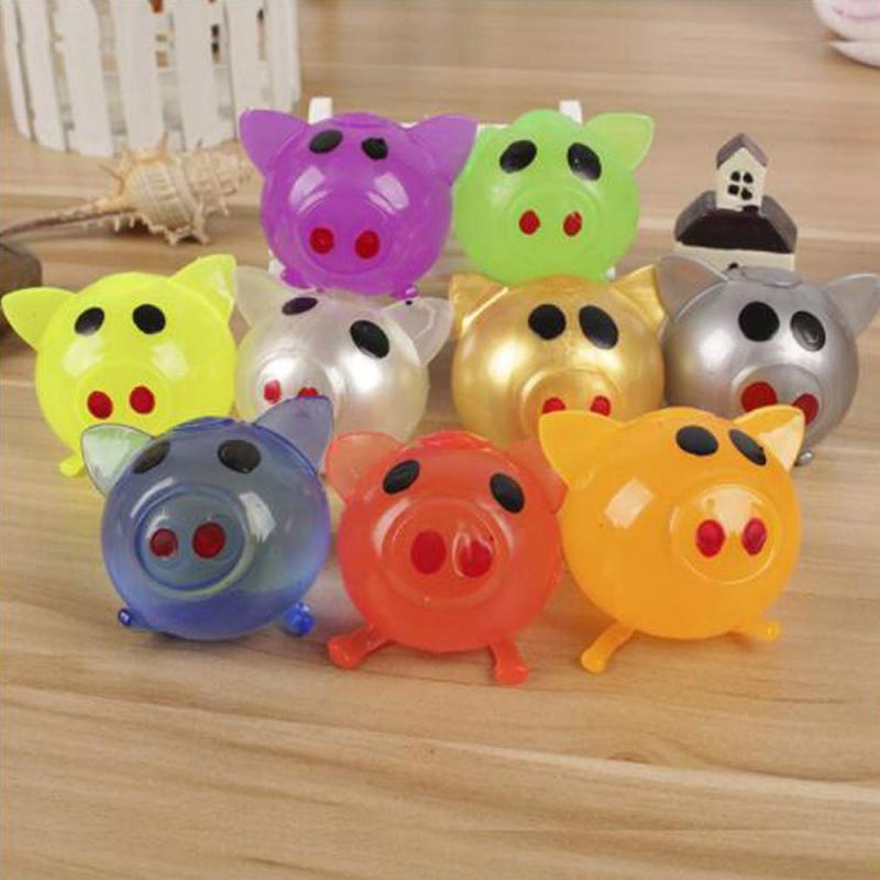 Jello Pig Cute Anti Stress Splat Water Pig Ball Toy