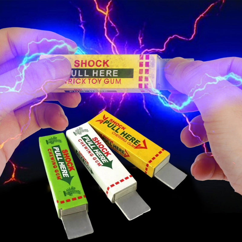 Electric Shock Shocking Pull Head Chewing Gum Gag