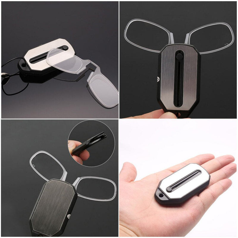 Folding Legless Ultralight Keychain Glasses Men Women