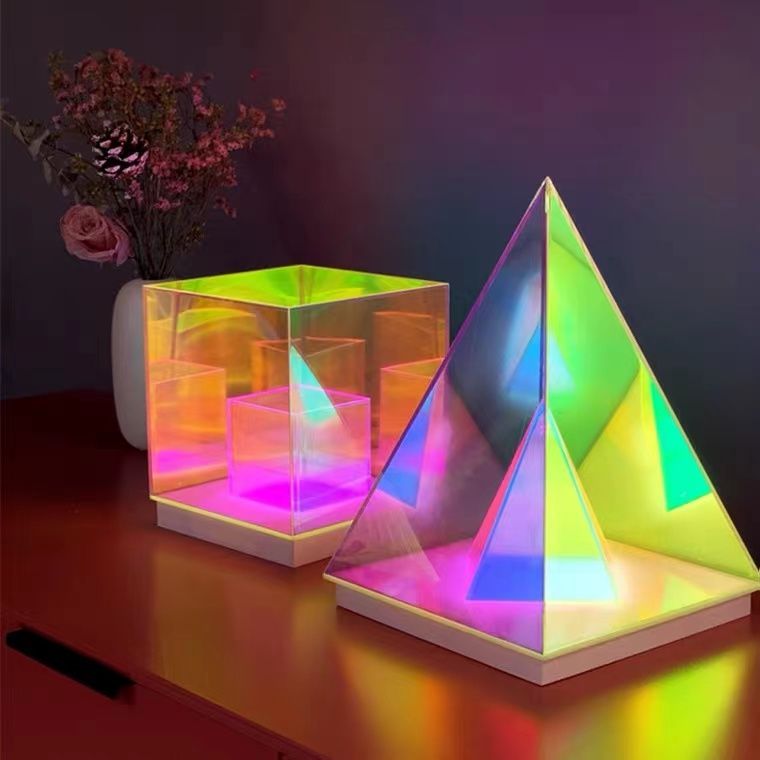 RGB 3D Cube Acrylic Night Lamp