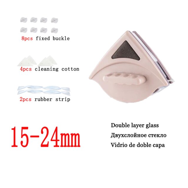 Double Sided Magnetic Window Glass Cleaner