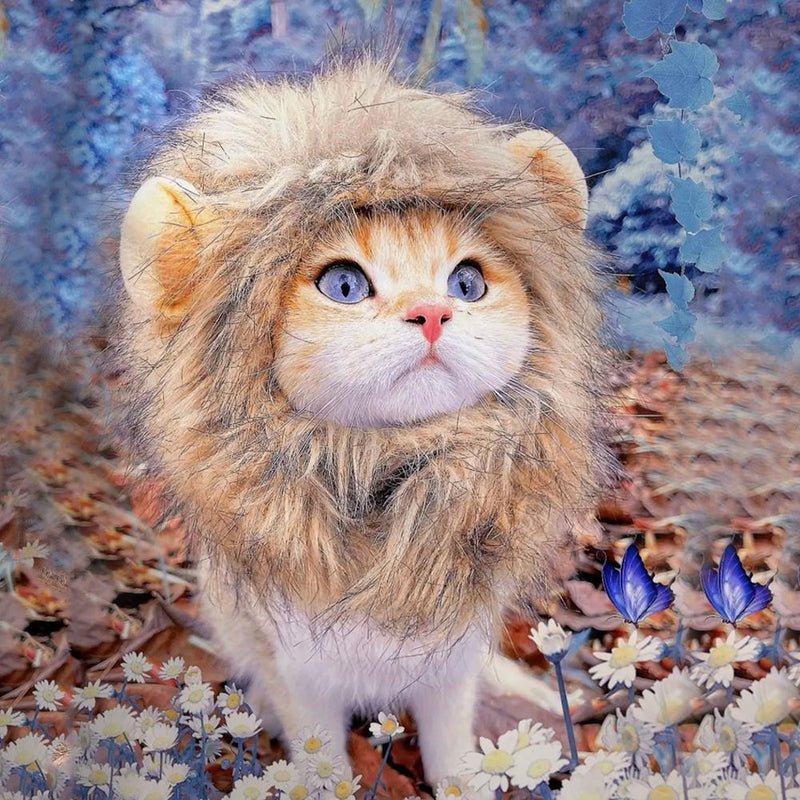 Cute Lion Mane Cat Wig