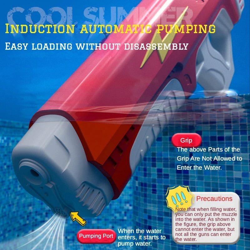 Water Gun Automatic Induction Water Absorbing Summer Electric Toy