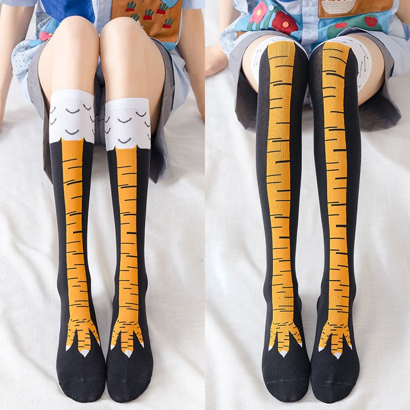 Funny Chicken Girls Socks