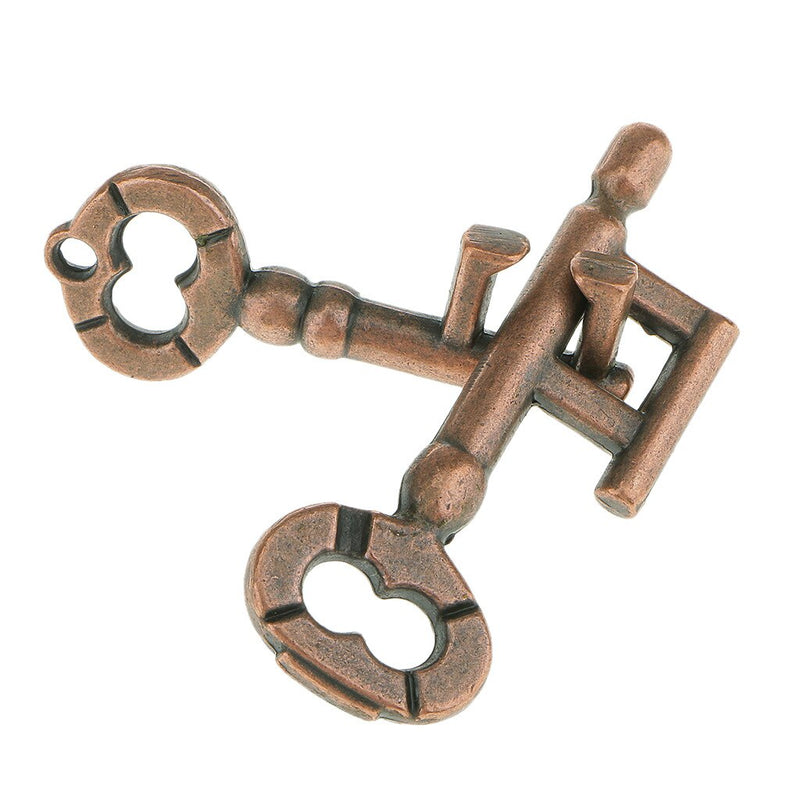 Alloy Key Ring Puzzle Game