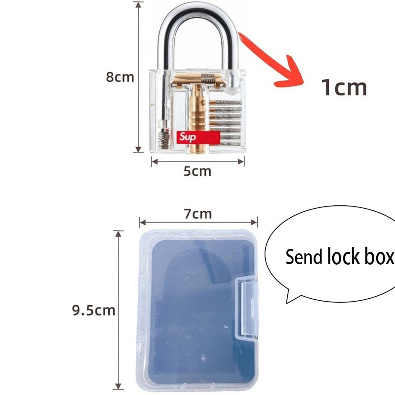 Transparent Locks Pick Visible Cutaway