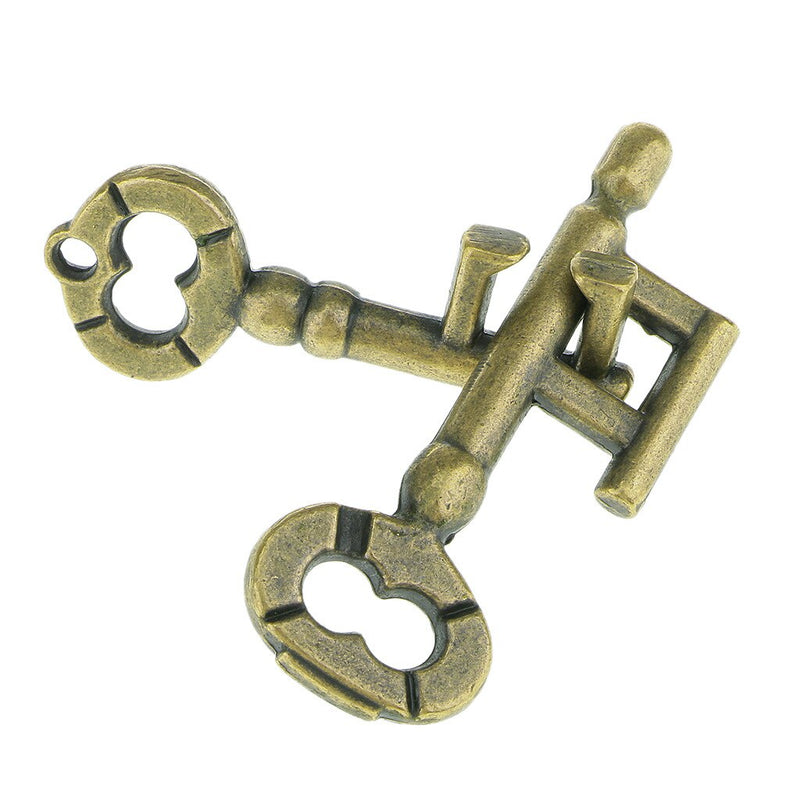 Alloy Key Ring Puzzle Game