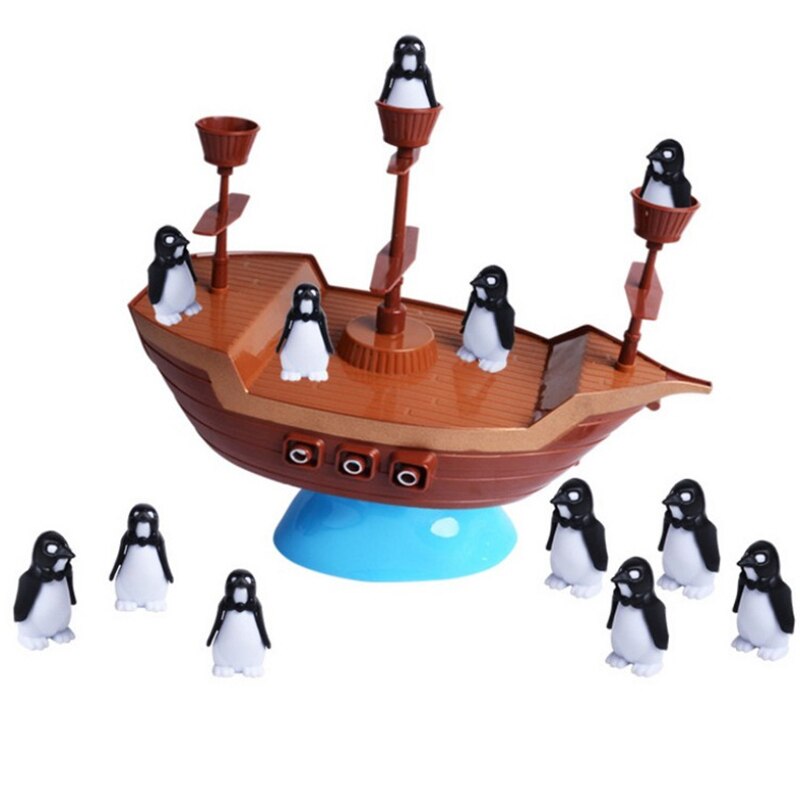 Creative Pirate Boat Penguins Balancing Game