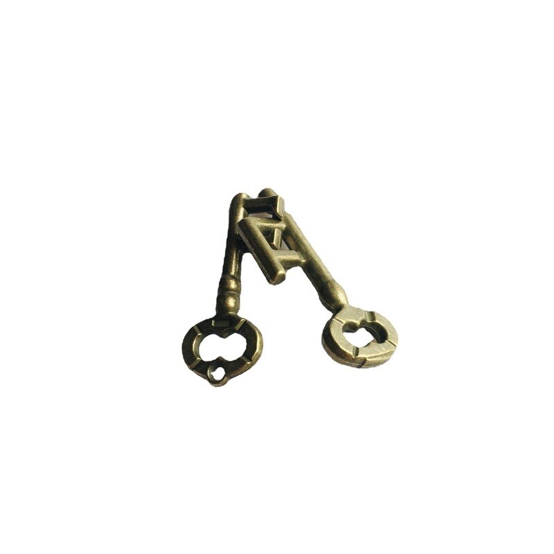 Alloy Key Ring Puzzle Game