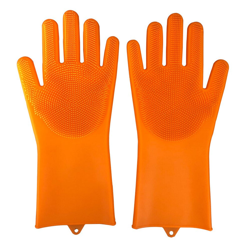 2pcs Silicone Cleaning Gloves