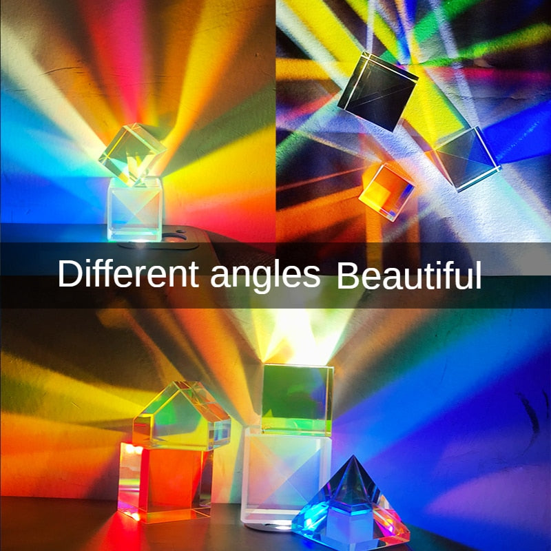 Science Cube Optical Prism Photography Hexahedral Prism