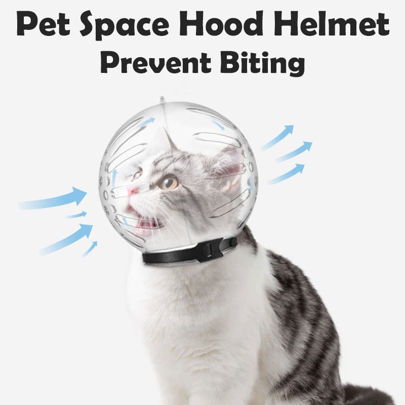 Breathable Cat Space Hood plastic Helmet