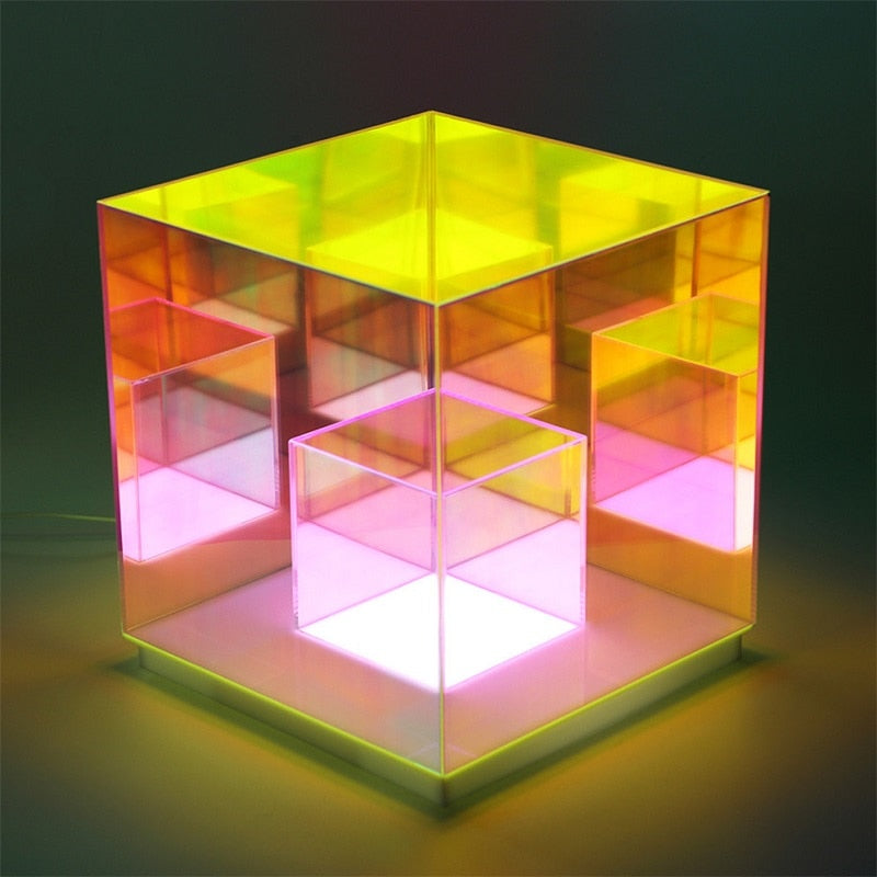 RGB 3D Cube Acrylic Night Lamp