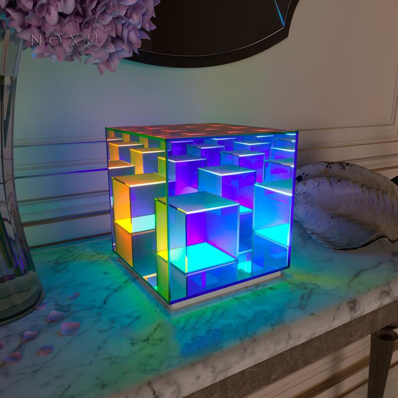 RGB 3D Cube Acrylic Night Lamp