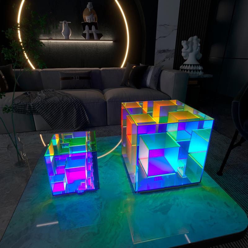 RGB 3D Cube Acrylic Night Lamp