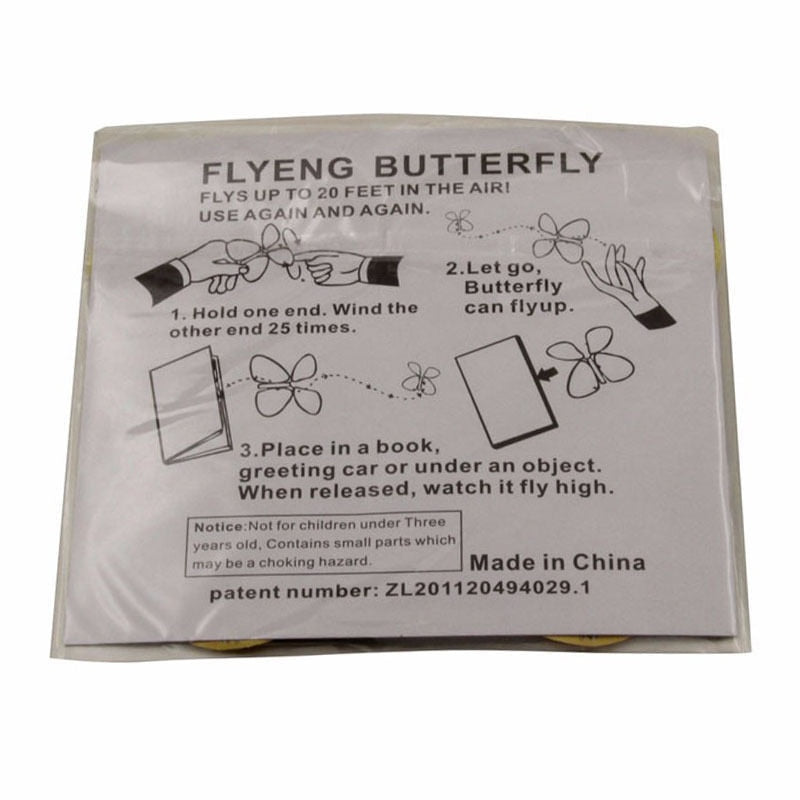 5pcs Magic Butterfly flying Card