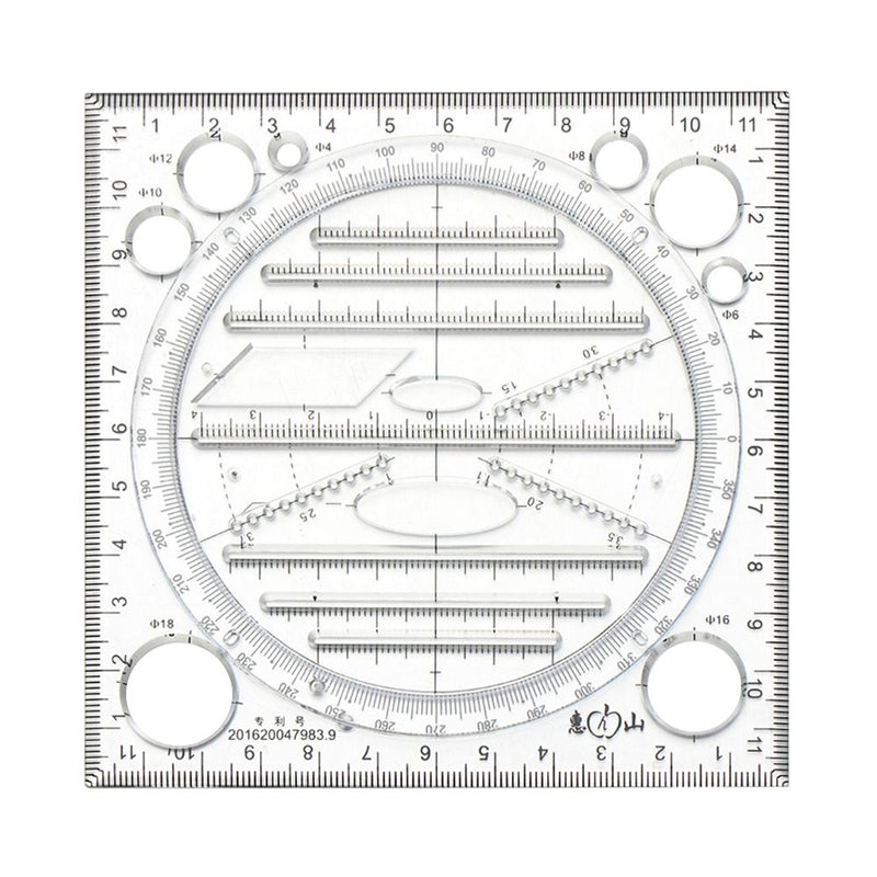 Multifunctional Geometric Ruler