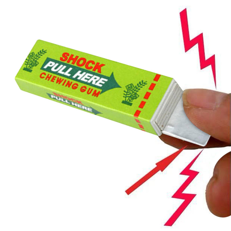 Electric Shock Shocking Pull Head Chewing Gum Gag